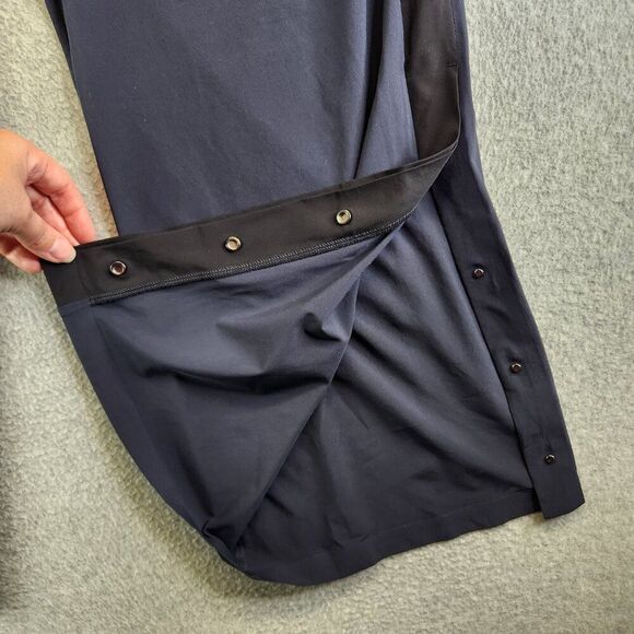 Athleta Pants Womens 14P Blue Gramercy Track Trouser Snap Hem Office Commute - Picture 4 of 15